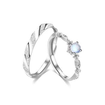 Master Kim Glass Cat Eye Adjustable Ring Unisex