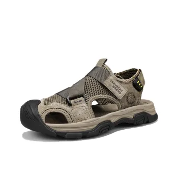 TELENT Odor Resistant Quick Dry Lightweight River Trekking Shoes Men's Khaki