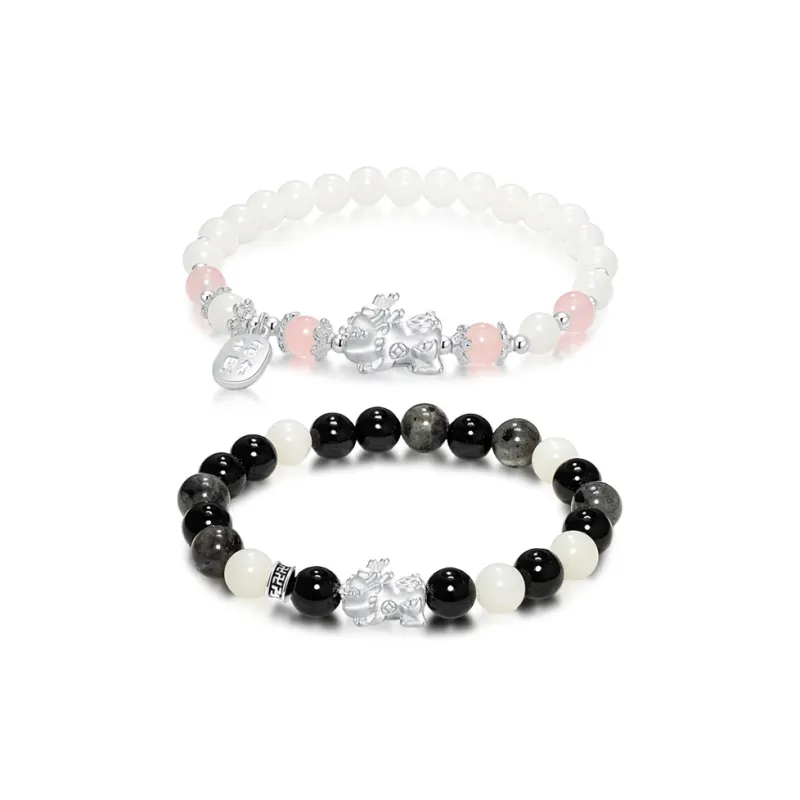 TRUE ME Bodhi Root Textile Beaded Bracelet Unisex-9
