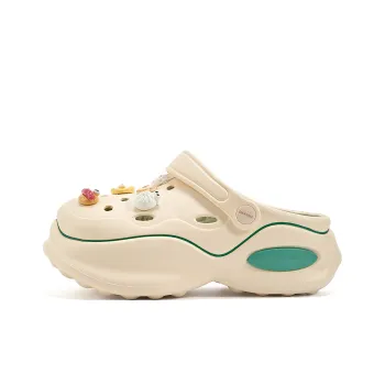 DAPHNE Clogs Women's Beige Green