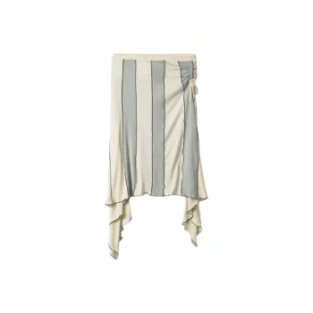 DIESEL Knit Long Skirt Women's Light Gray