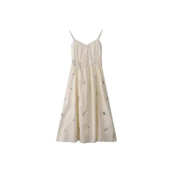 ABCMININ Slip Dresses Women's Apricot