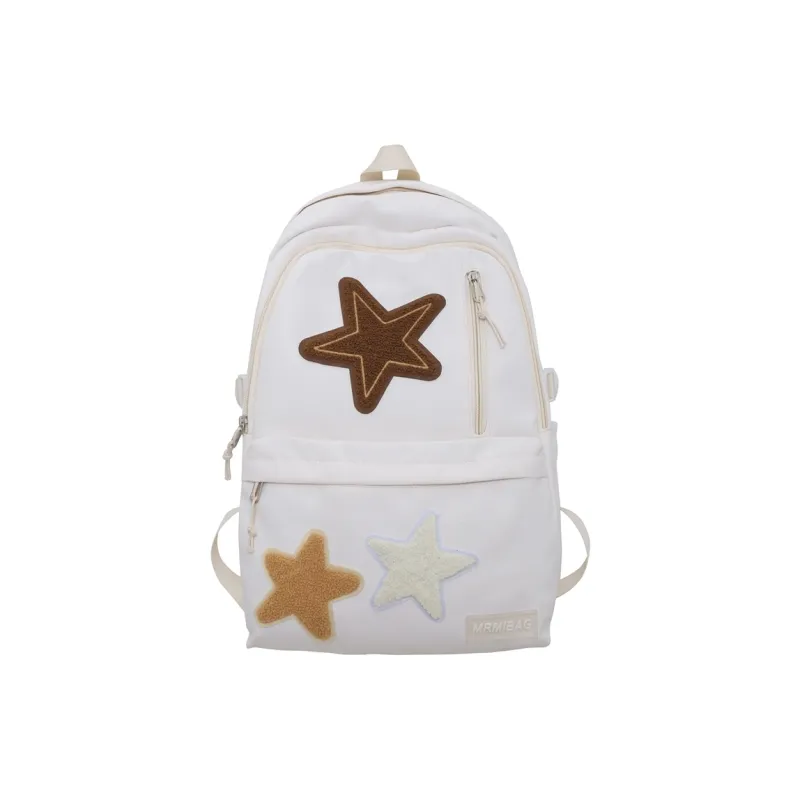 WICKBUEN Nylon Backpack Regular Unisex Black/Red/Brown/Blue/White-0