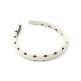 Milk White Polka Dot Headband