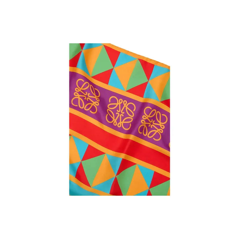LOEWE Mulberry Silk Scarves Women's Multicolor-1