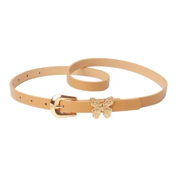 JEANSWEST Pu Leather Belts Unisex 1.4CM