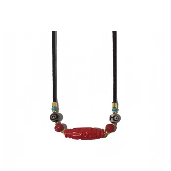 MUXIANG Cinnabar Necklaces Unisex