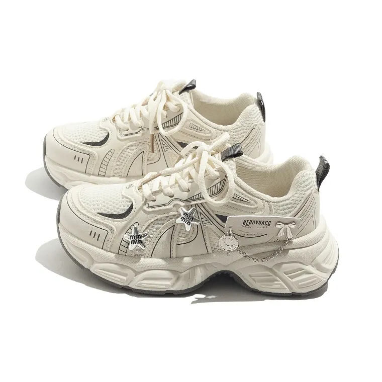 BEIER Breathable And Lightweight Low Top Chunky Sneakers Women's-26