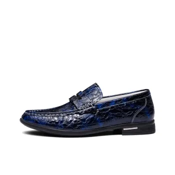 PALMPOLO Loafers Low Heel Men's Blue