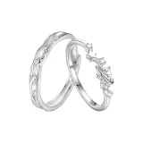 Love Frequency Couple Rings[S999 Fine Silver]