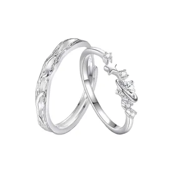 Bailijin Topazes Colored Gemstone Rings Unisex