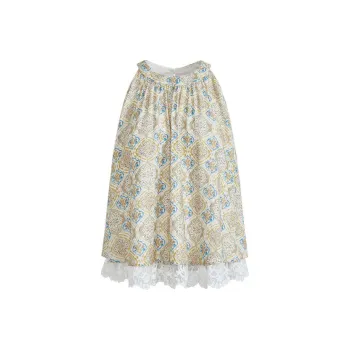KUOSE Chiffon Shirts Women's Beige Apricot
