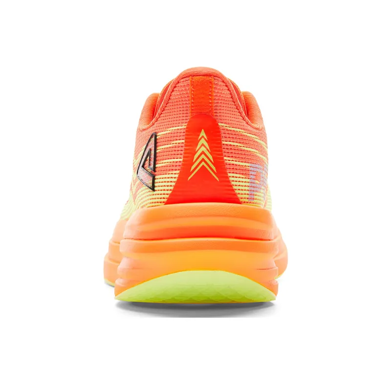 PEAK Cushioning Rebound Abrasion Resistant Slip Resistant Low Top Running Shoes Men's Fluorescent Orange-4
