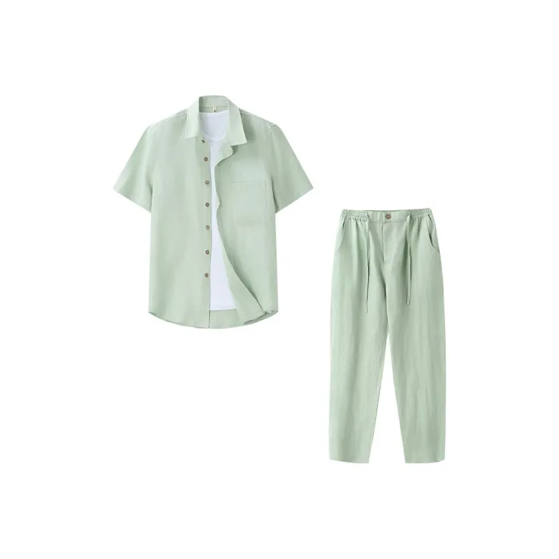 XUANSHENG Shirt Matching Set Men's-7