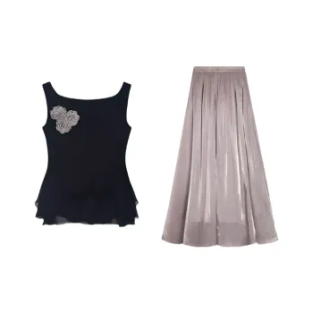 POPO.INFO Two Piece Skirt Sets Women's