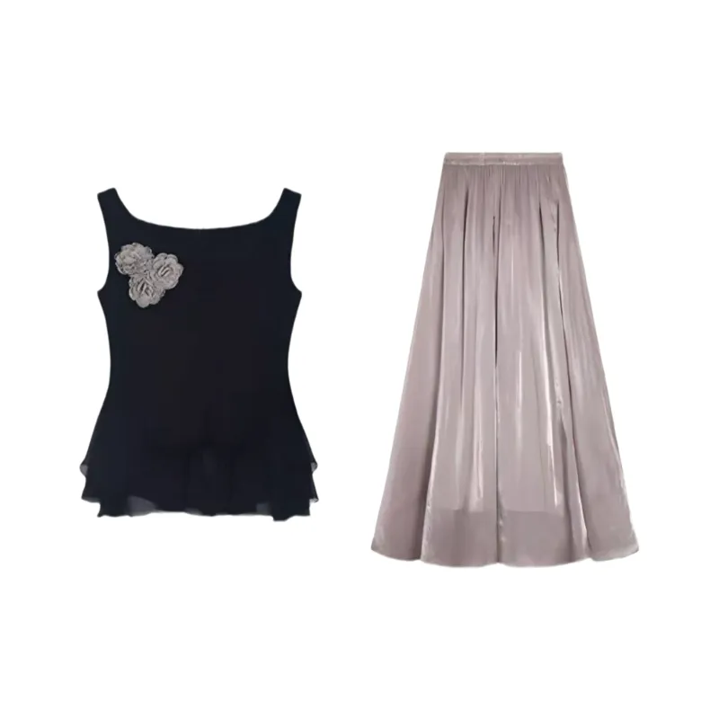 POPO.INFO Two Piece Skirt Sets Women's-0