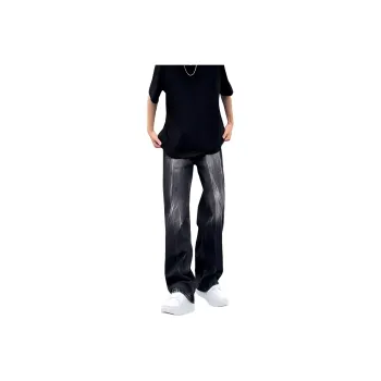 BENGEN Jeans Unisex Black
