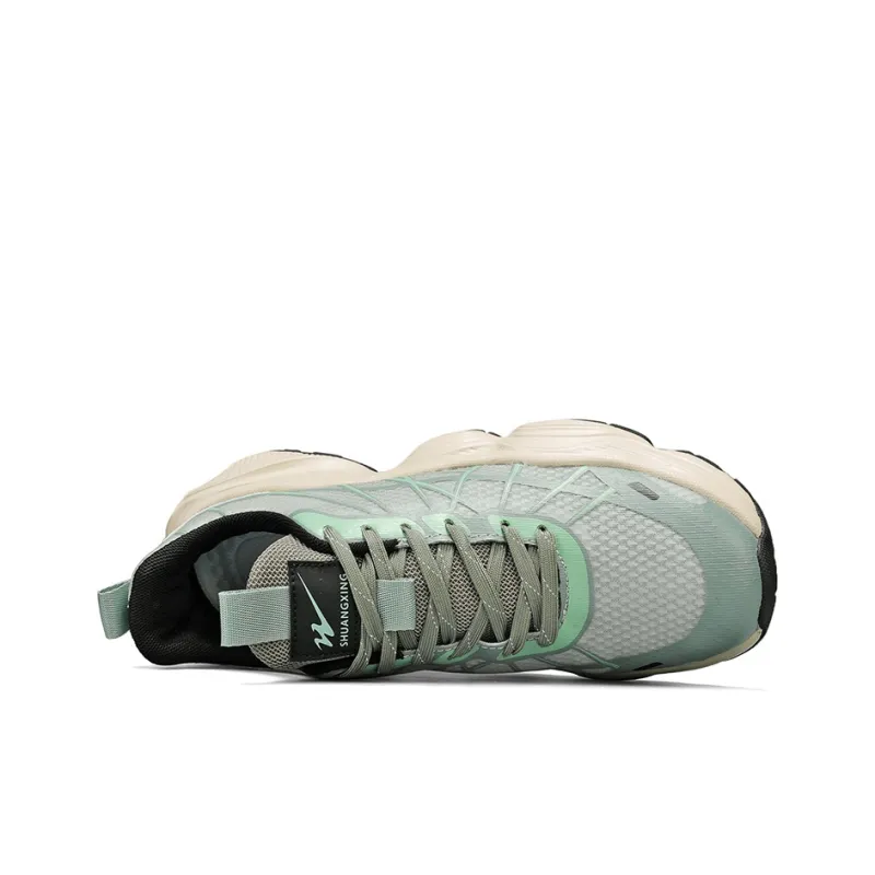 Binary Cushioning Lightweight Low Top Casual Shoes Men's Green-5