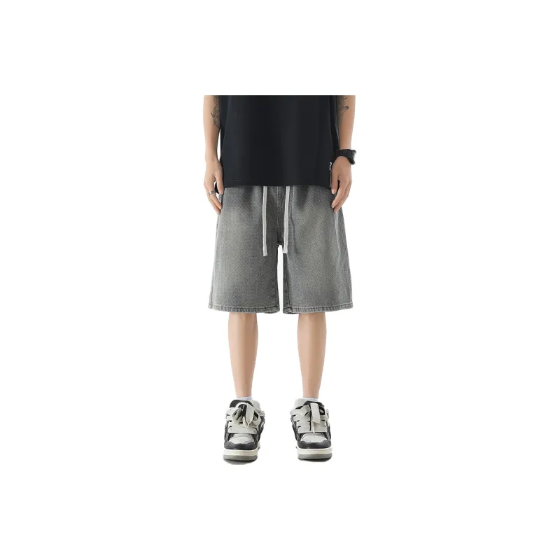 FAIRWHALE Denim Shorts Men-2