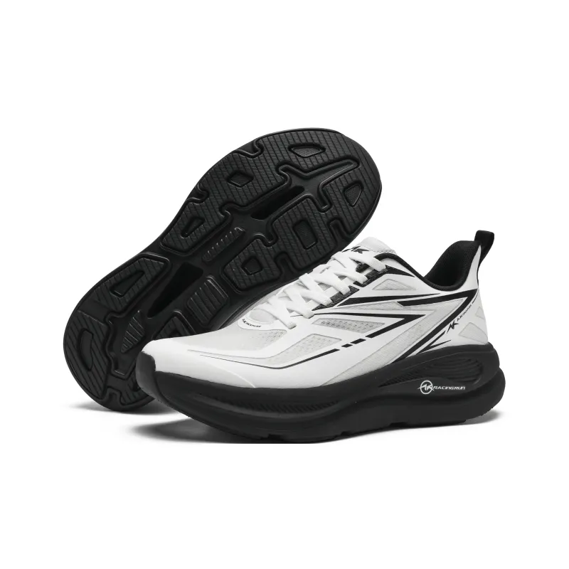 A.KNACKFUSS Low Top Running Shoes Unisex White Ink Strong Type-1