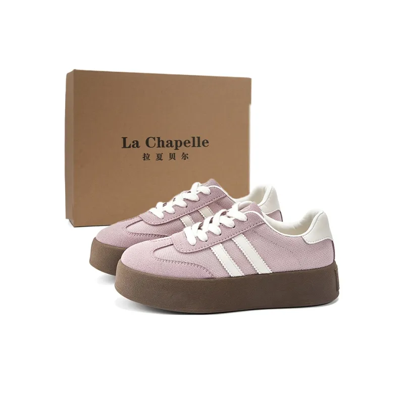 La Chapelle Abrasion Resistant Low Top Skateboard Shoes Women's Purple-0