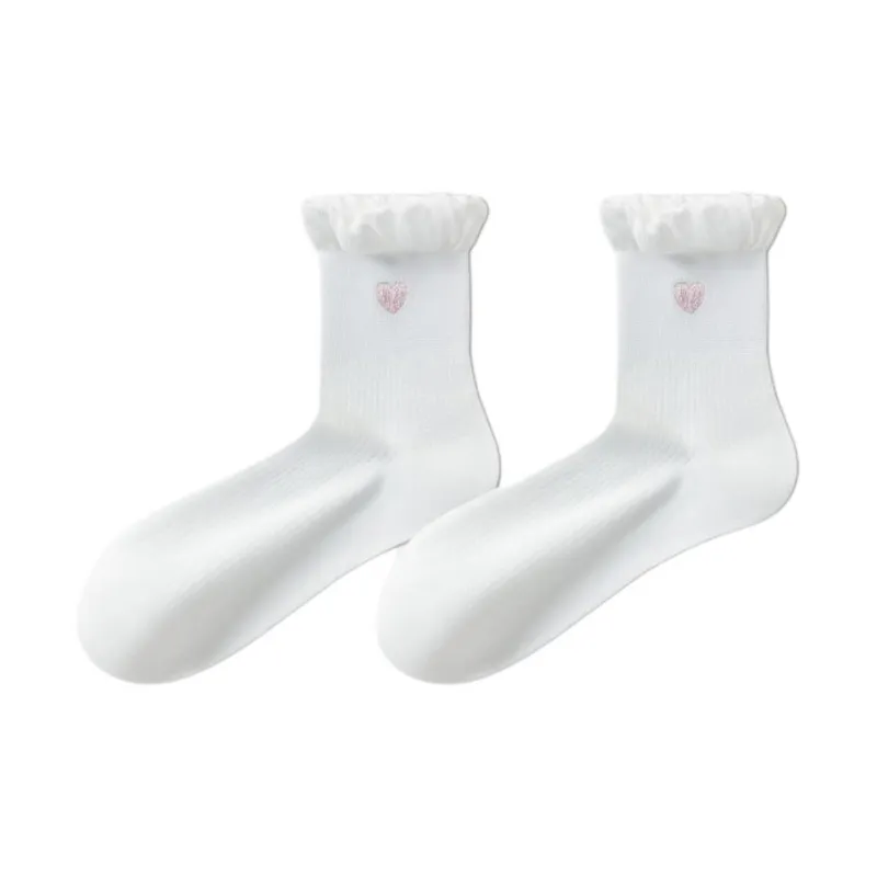 Temooues Mid Calf Socks Women's Combo Set-11
