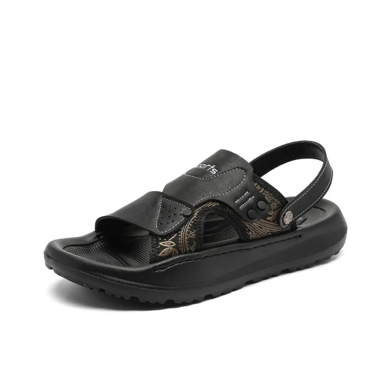 LUOMAIKE Beach Sandals Men's Black-1