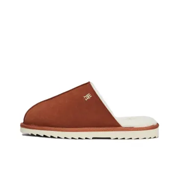 Tommy Hilfiger TH Monogram Closed Toe Slippers Women's Brown