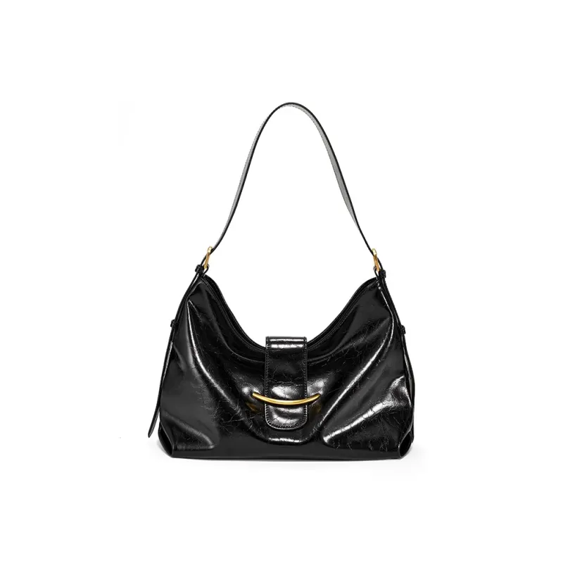 Simedin Cow Leather Tote Bag, Shoulder Bag Small Size Large Size Women's Deep Black/Ecru-0
