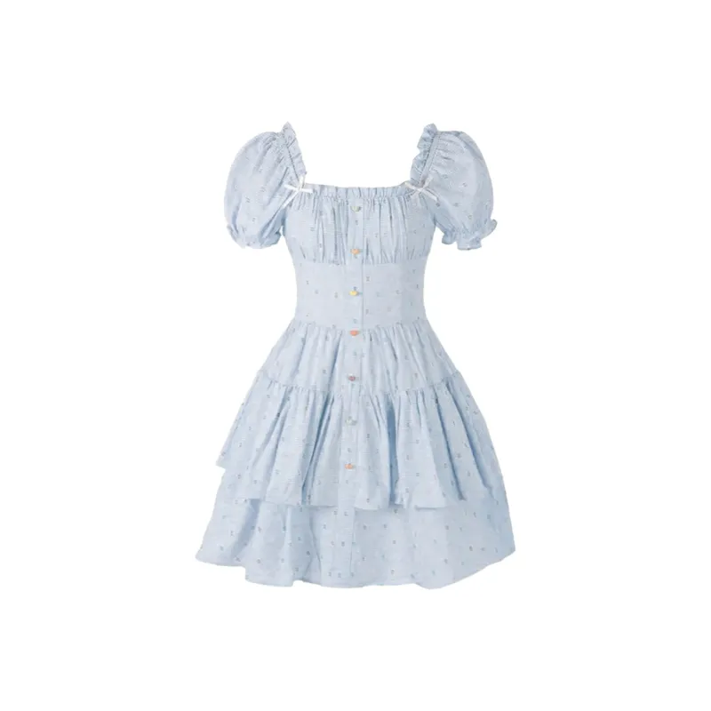 Peaches Peaches Short Sleeved Dress Women's-28