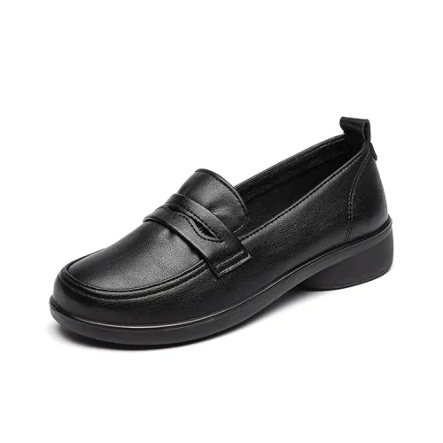 Captain illy Loafers Women's Black/Beige/Cameo Brown