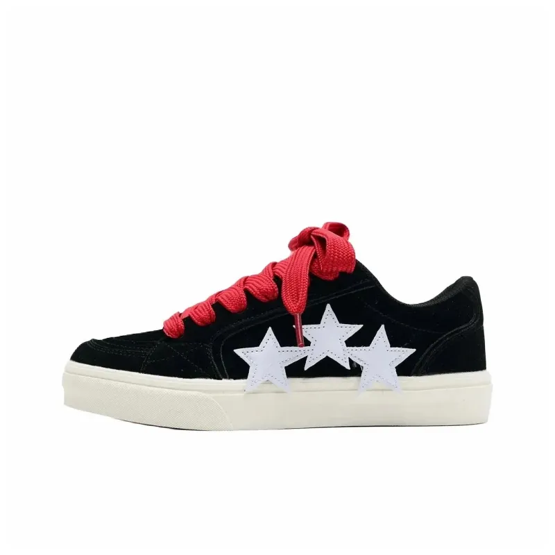 ABCIO Skateboard Shoes Unisex Low Top Navy Blue Yellow Shoelace/Denim Blue Red Shoelace/Black White Red Shoelace/Navy Blue Yellow Blue Double Shoelace-11