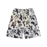 Size 15 Butterfly Flower Black White