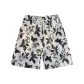 Size 15 Butterfly Flower Black White