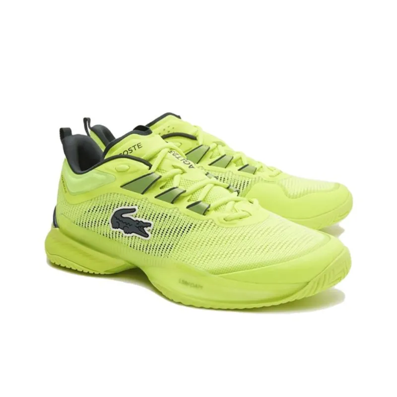 LACOSTE Anti Slip Wear Resistant Low Top Tennis Shoes Men's Green-1