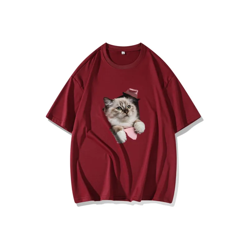 FAIRWHALE Drop Shoulder Sleeve T Shirt Women's-6