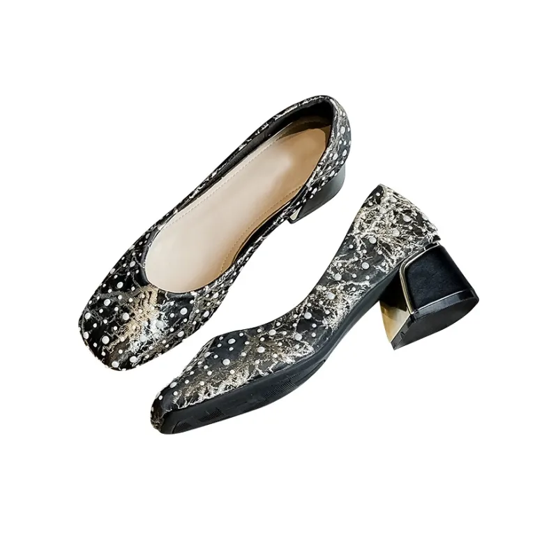 MCKP Chunky Heel High Heels Women's-1