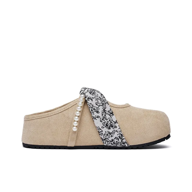 MUKALUO Rubber Sole Abrasion Resistant Slip Resistant Closed Toe Slippers Women's-2