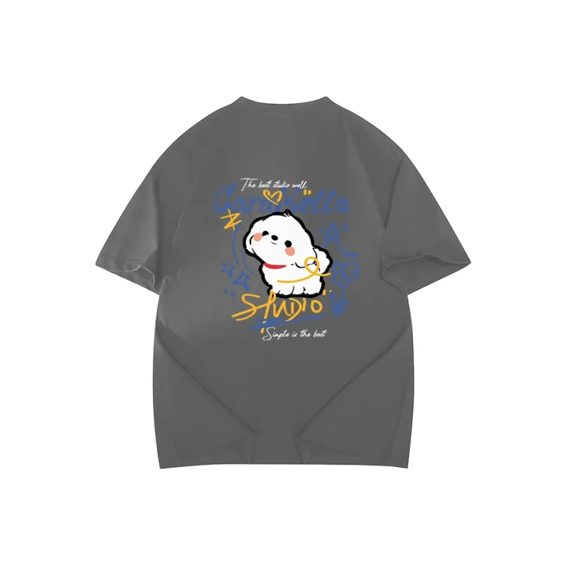 Caramella Drop Shoulder Sleeve T Shirt Women's-5
