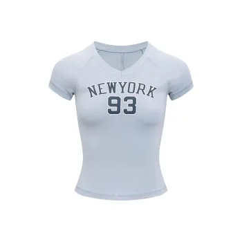 Ariseism T Shirts Women's Light Blue