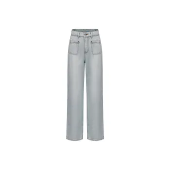 CHIWAWAMEME Jeans Women's 45% Tencel Light Denim