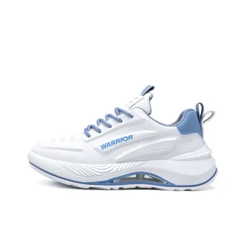 Warrior Lightweight Anti Slip Low Top Casual Running Shoes Men's White Blue