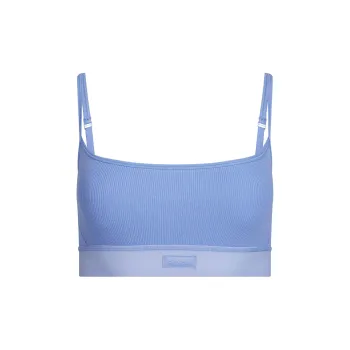 SKIMS SS25 COTTON RIB SCOOP BRALETTE Bra Women's 1 Pack