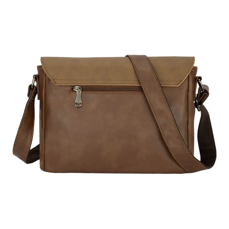 Jeep PU Large Capacity Travel Messenger Bag, Shoulder Bag, Crossbody Bag Regular Unisex Black/Coffee/Earth Yellow-8