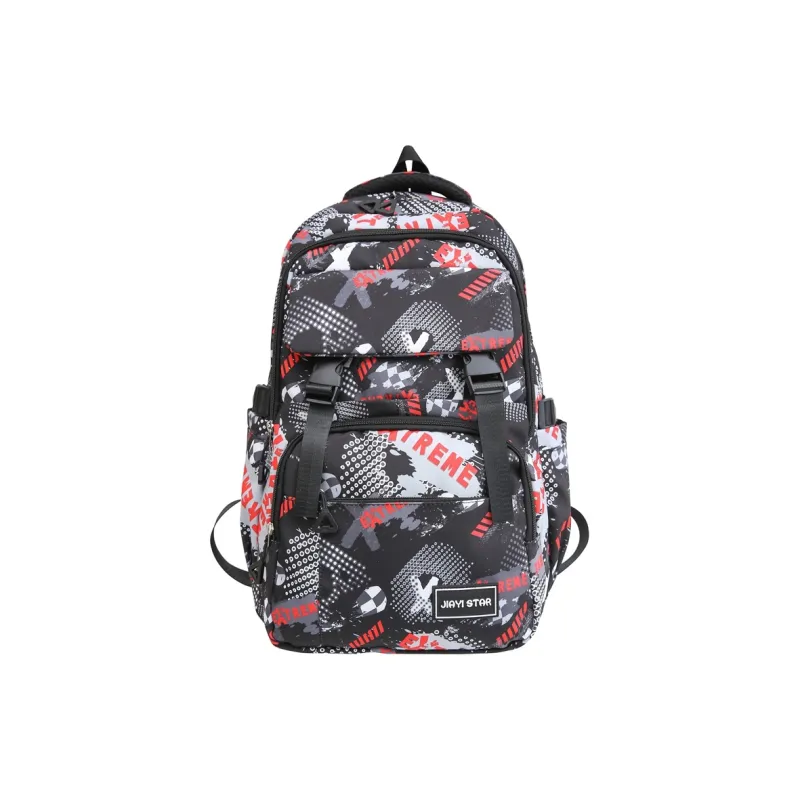 Yalu Nylon Backpack Unisex Multicolor-9