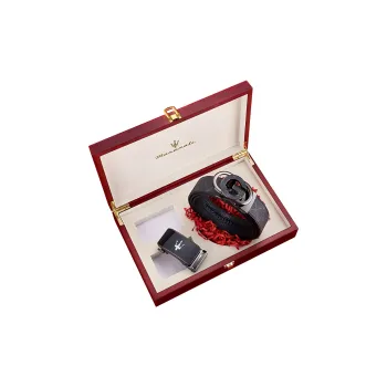 Maserati Cow Leather Belts Men's 3.5cm