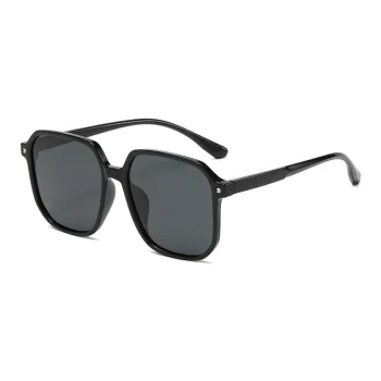 PRETTYALLUSION TR/Memory Plastic Square Sunglasses Women's