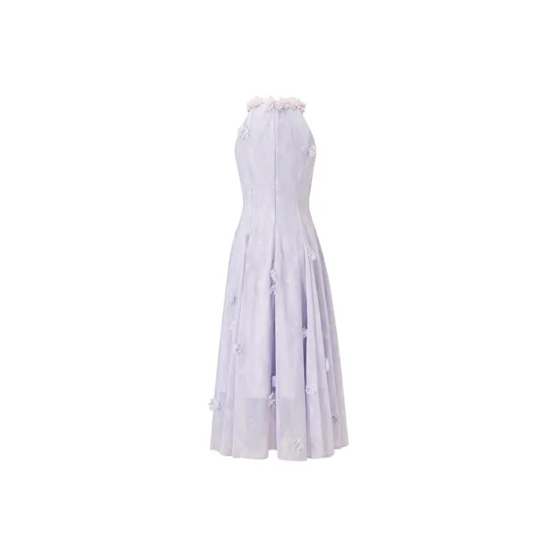 ACAINES Slip Dresses Women's Smoke Purple-1