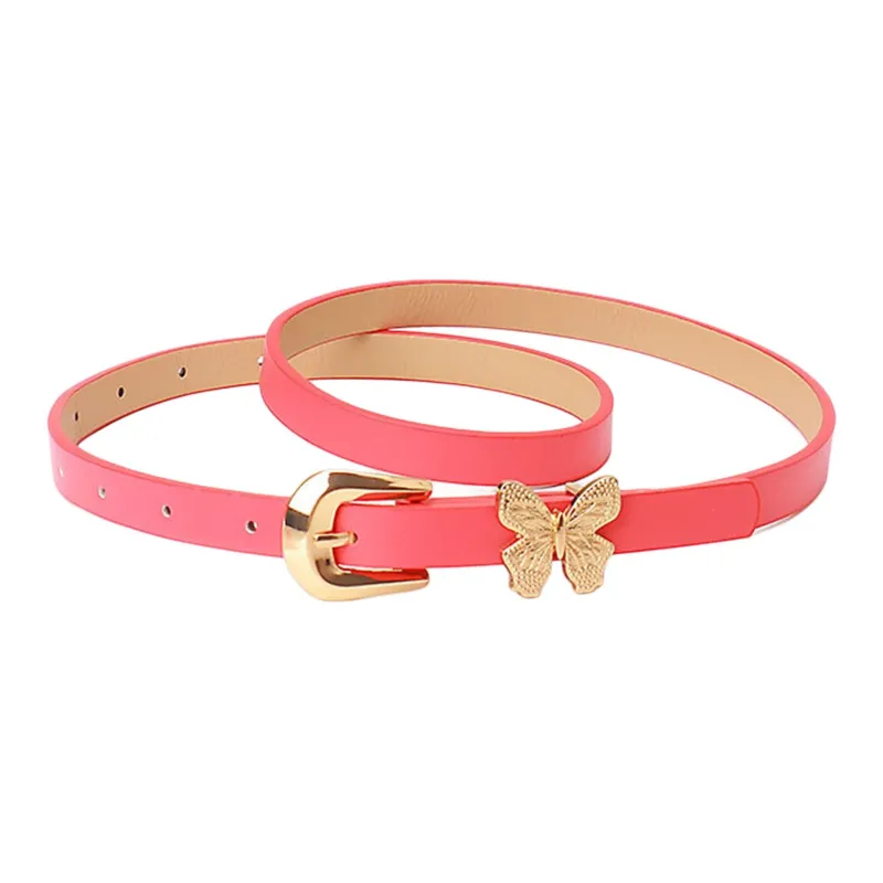 JEANSWEST Pu Leather Belts Unisex 1.4CM-10