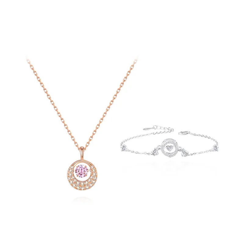 NUSQ Sterling Silver With Zircon Necklaces Women's-12
